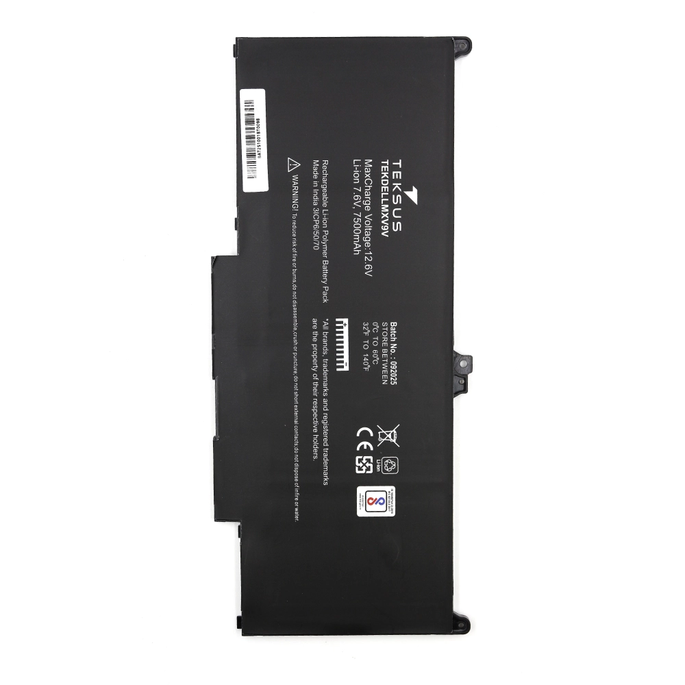Teksus Laptop Battery Compatible For Dell Latitude 5300 | MXV9V view 3
